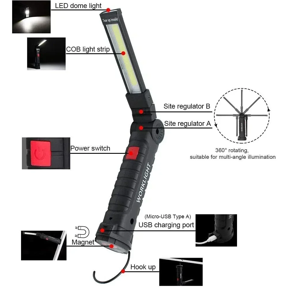 Portable COB LED Work Light US - Renewable Energy Sources recensione e prezzo