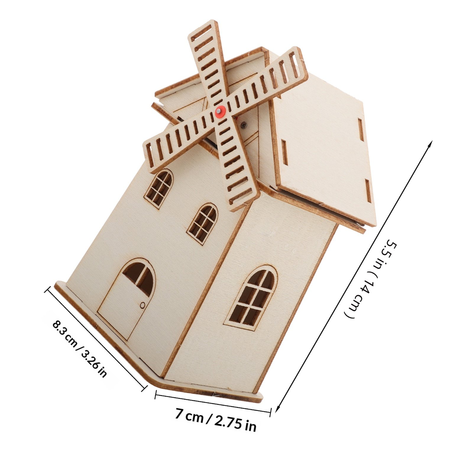 Wooden Solar Powered Windmill  - Renewable Energy For Kids recensione e prezzo