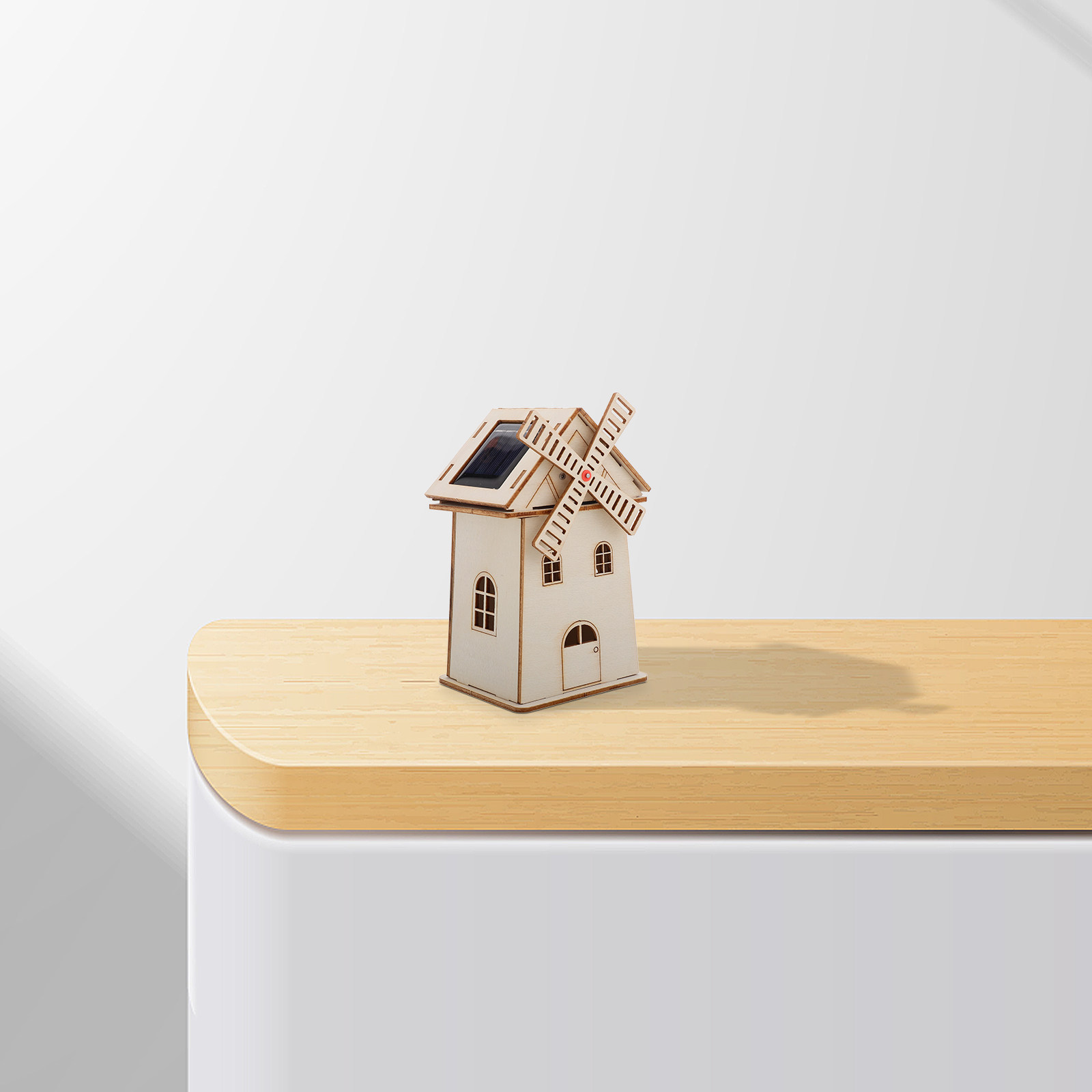 Wooden Solar Powered Windmill  - Renewable Energy For Kids recensione e prezzo