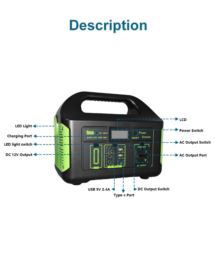 OEM ODM Outdoor Camping Batter - Portable Power Station recensione e prezzo
