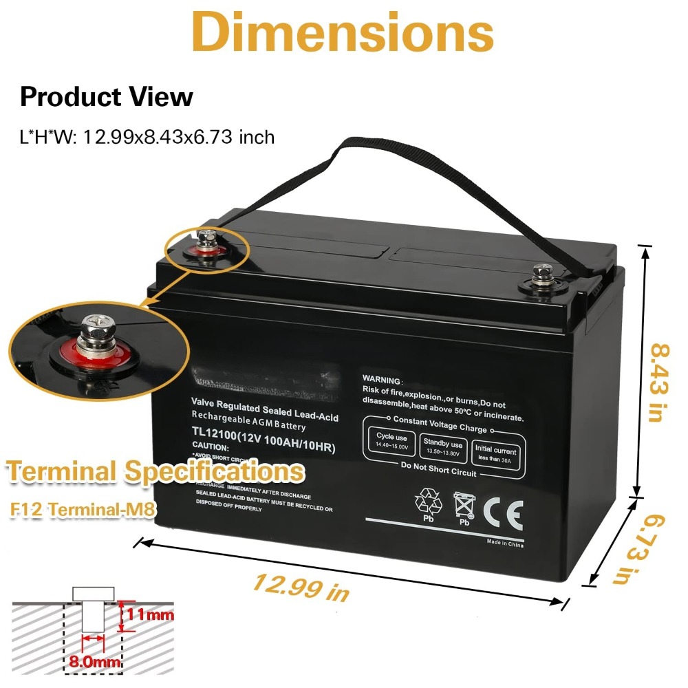 Deep Cycle AGM 12 Volt 100Ah B - Agm Deep Cycle Battery recensione e prezzo