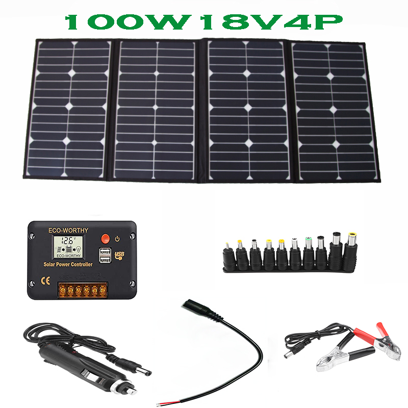 Portable 100 Watt Folding Sola - Folding Solar Panel recensione e prezzo