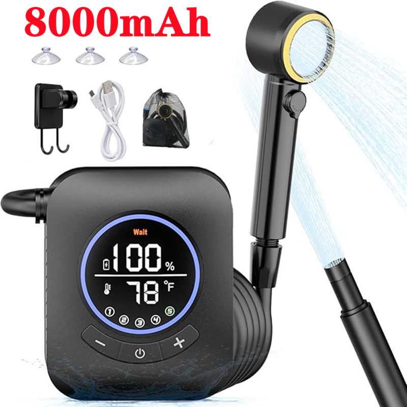 Camping Shower 3.6V 8000mAh IP - Renewable Energy Sources recensione e prezzo