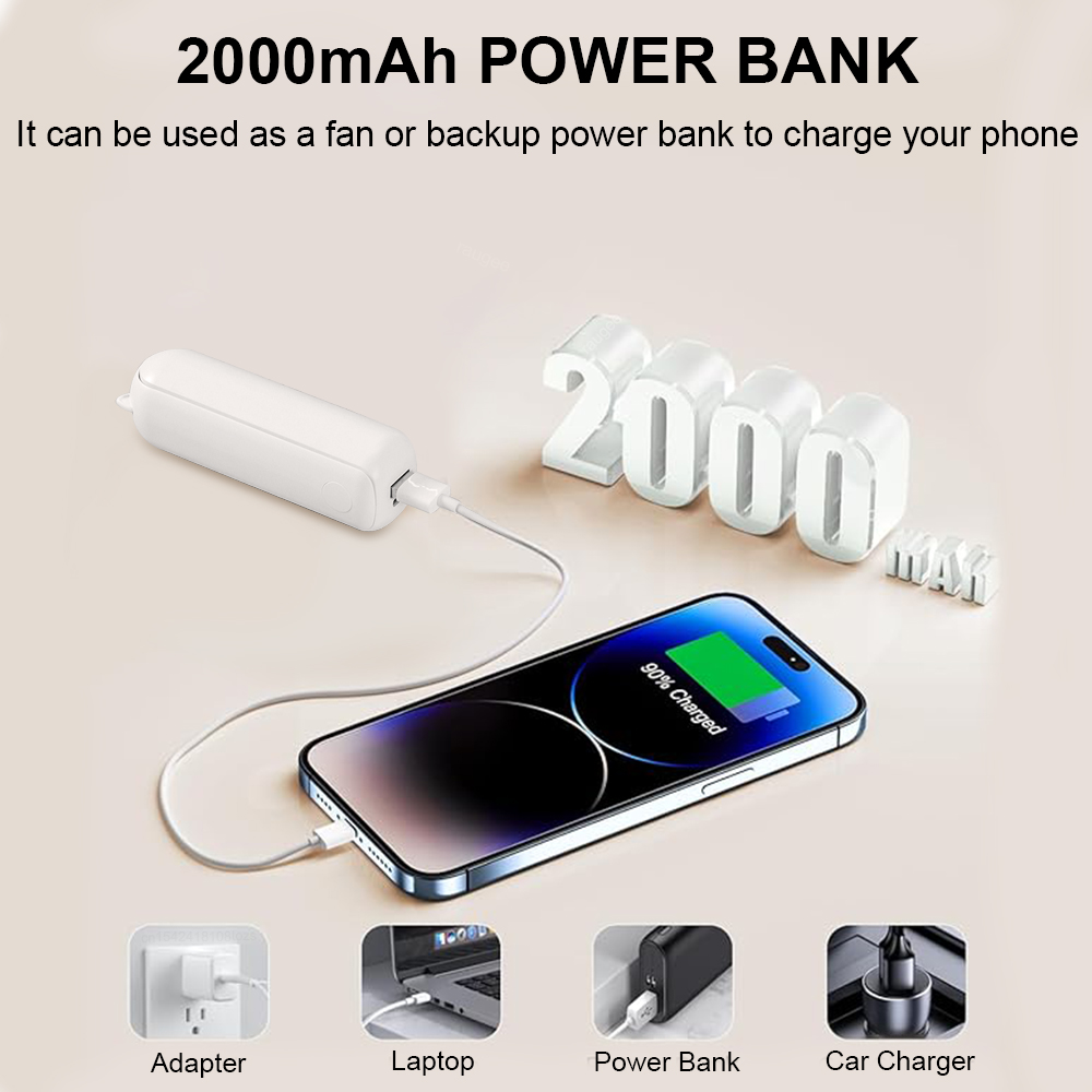 Portable Mini Fan 2000mAh USB  - Renewable Energy Sources recensione e prezzo