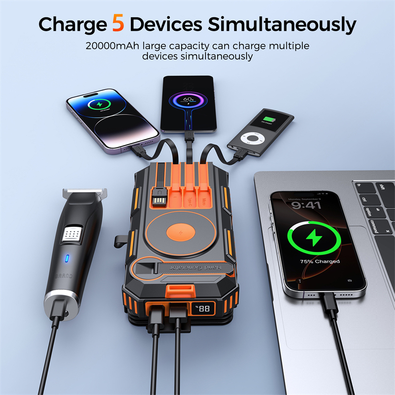 20000mAh Hand Crank Solar Powe - Folding Solar Panel recensione e prezzo