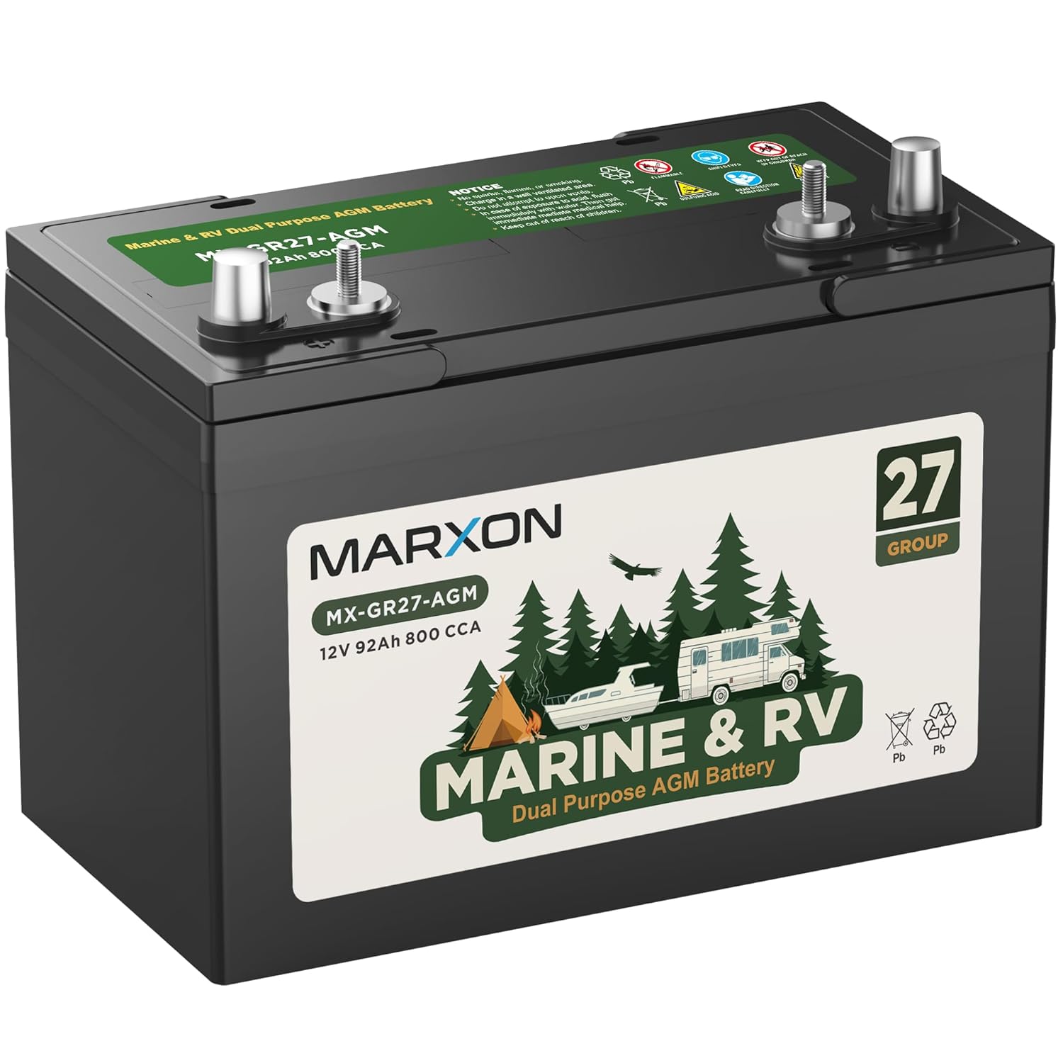 92Ah 800CCA AGM Marine Dual Pu - Agm Deep Cycle Battery recensione e prezzo