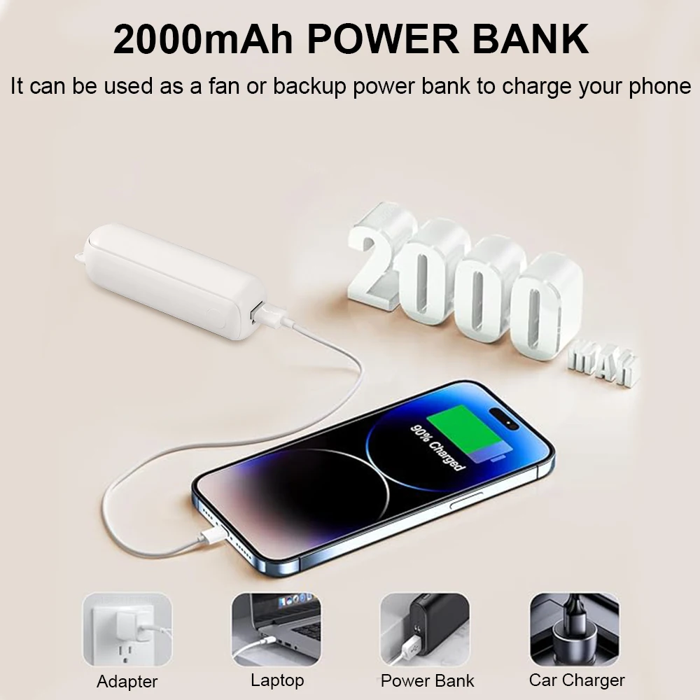 Portable Mini Fan 2000mAh USB  - Renewable Energy Sources recensione e prezzo
