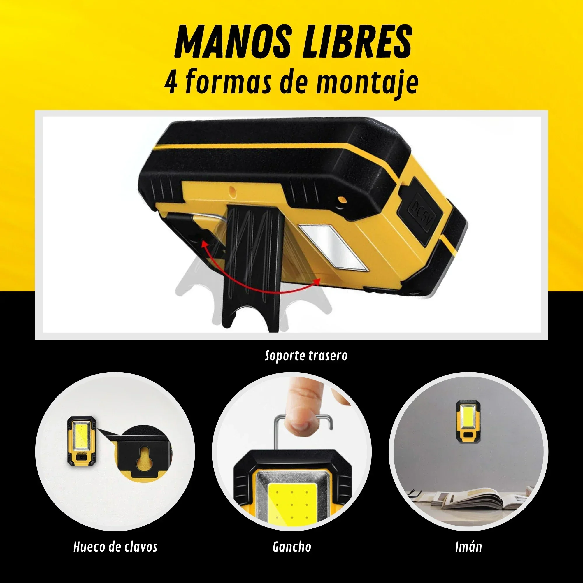4000MaH Rechargeable Work Ligh - Renewable Energy Sources recensione e prezzo