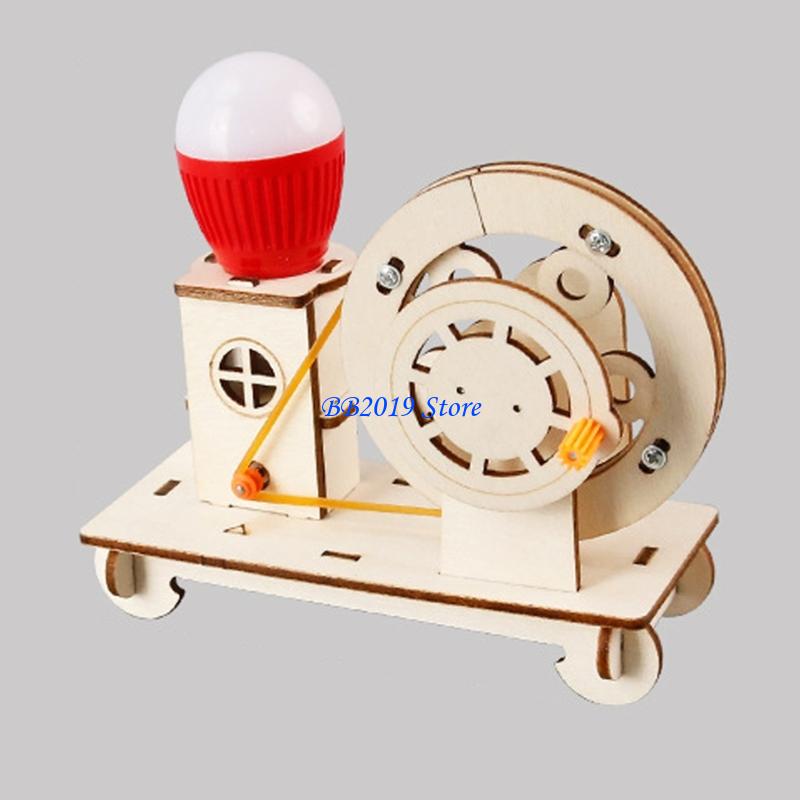 Q0KB Creative Wooden Hand Cran - Renewable Energy For Kids recensione e prezzo