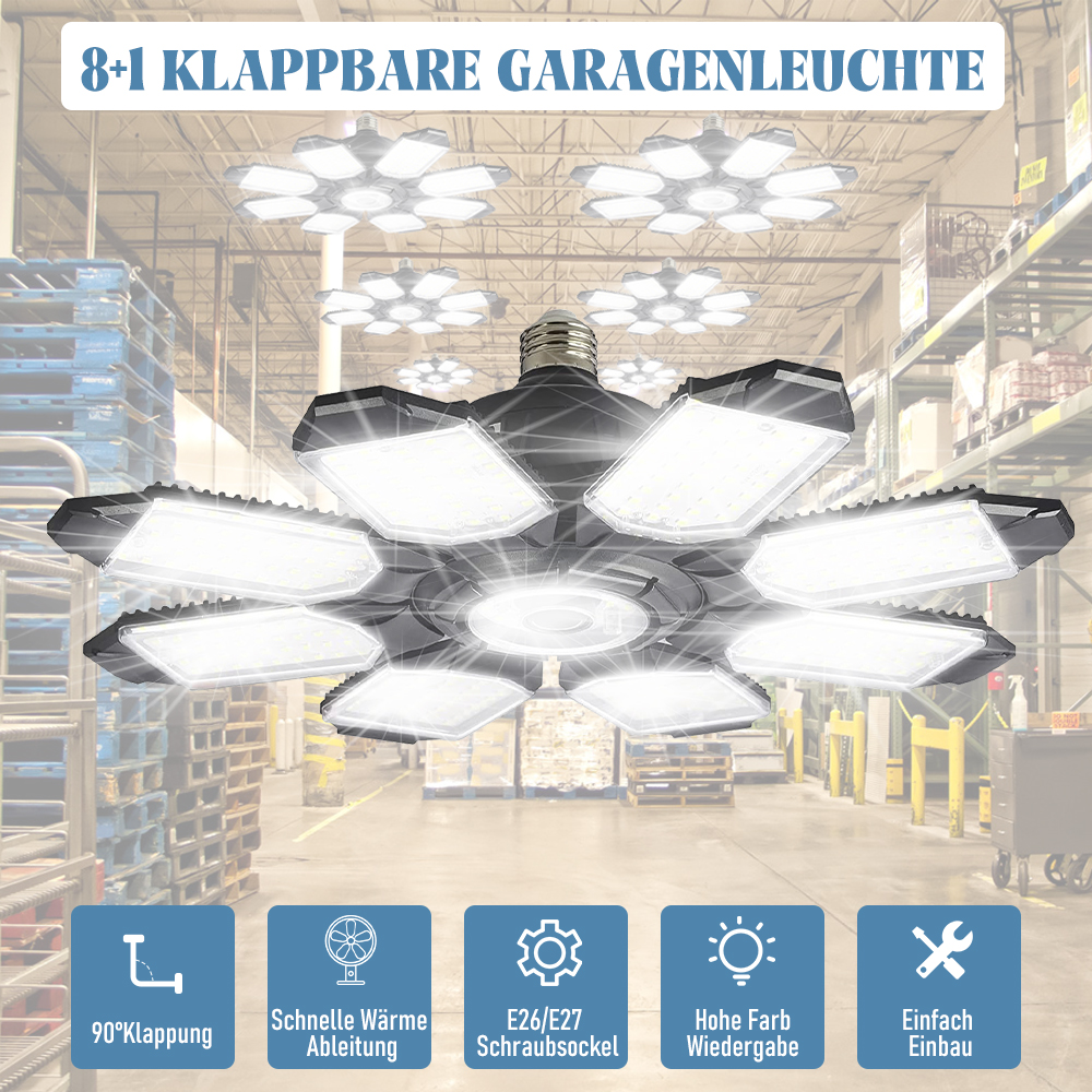 200W Powerful Garage Light LED - Folding Solar Panel recensione e prezzo