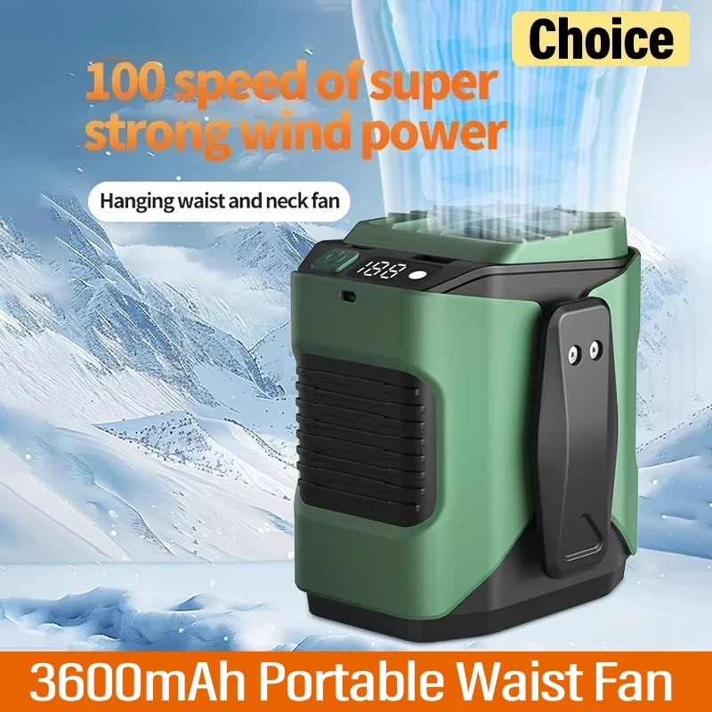 Rechargeable Waist Fan Portabl - Renewable Energy Sources recensione e prezzo