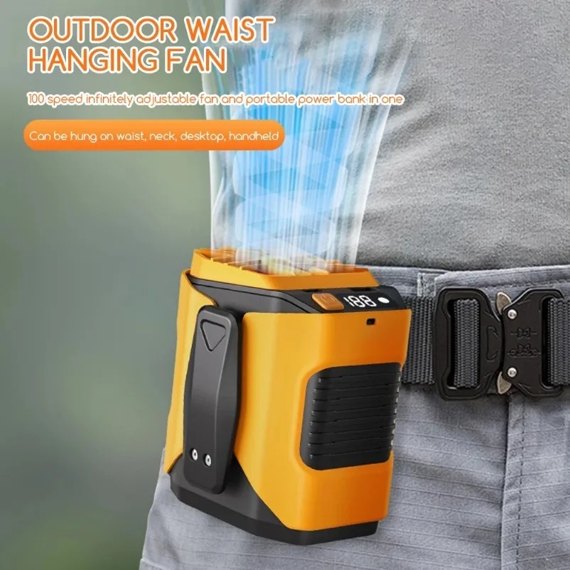 Rechargeable Waist Fan Portabl - Renewable Energy Sources recensione e prezzo